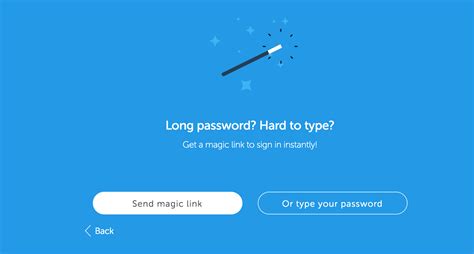 One click login with magic links